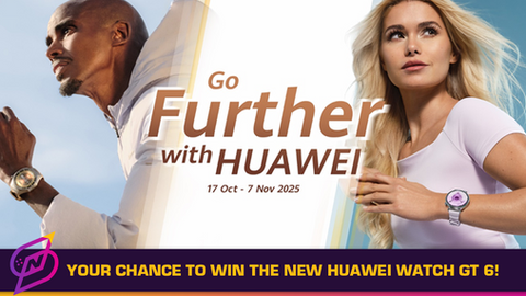 GO FURTHER WITH HUAWEI: YOUR CHANCE TO WIN THE NEW HUAWEI WATCH GT 6!
