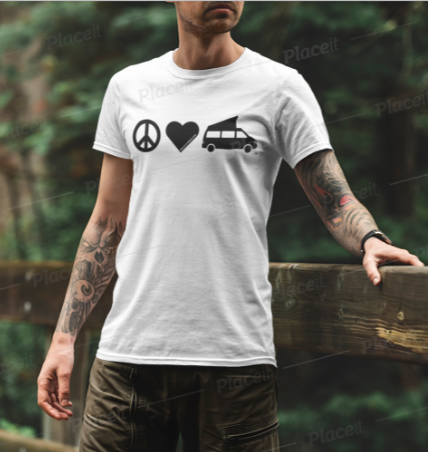 VW EUROVAN T4 Pop Top Bus t-shirt 