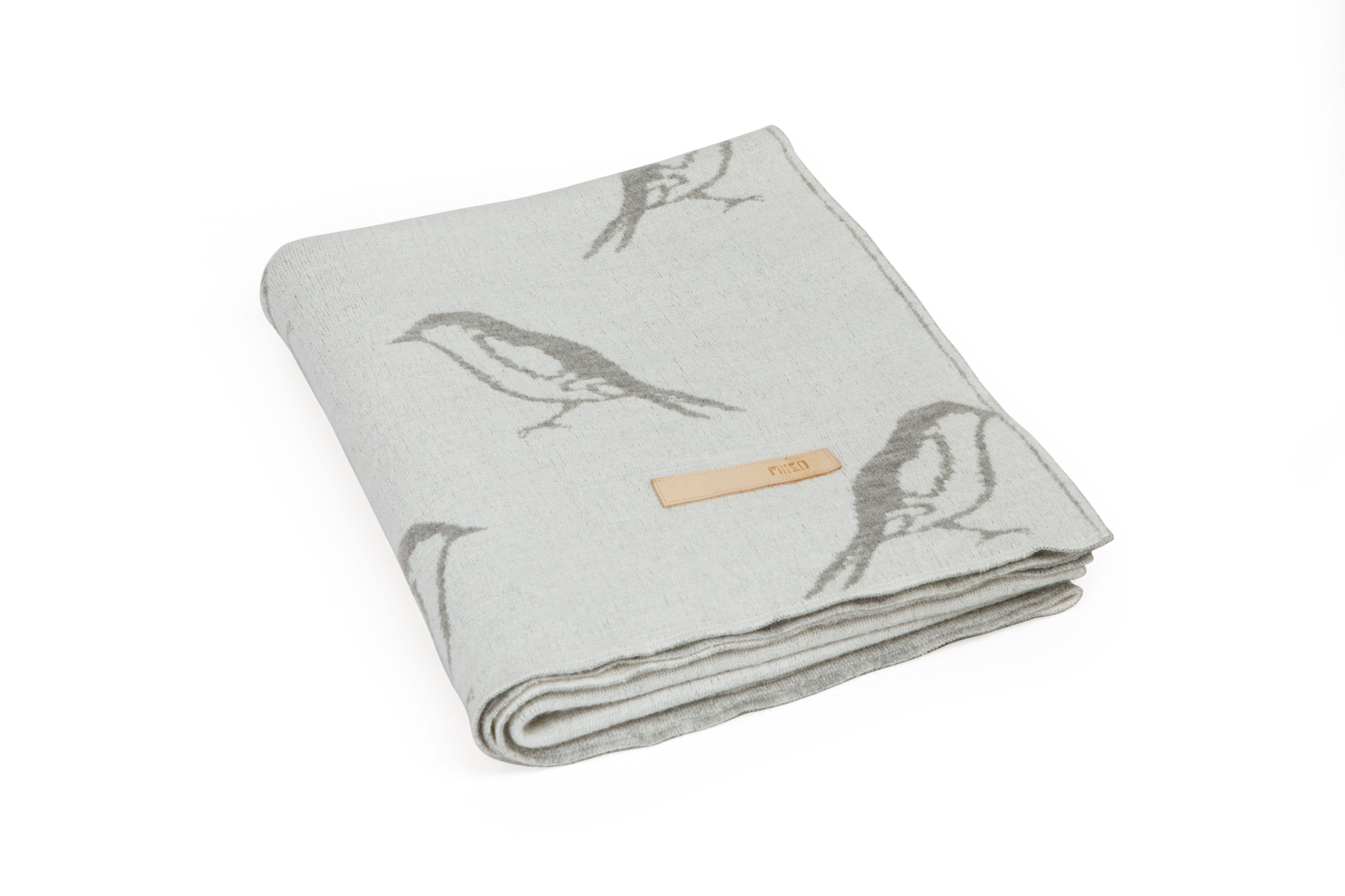 MIIKO Bird wool blanket