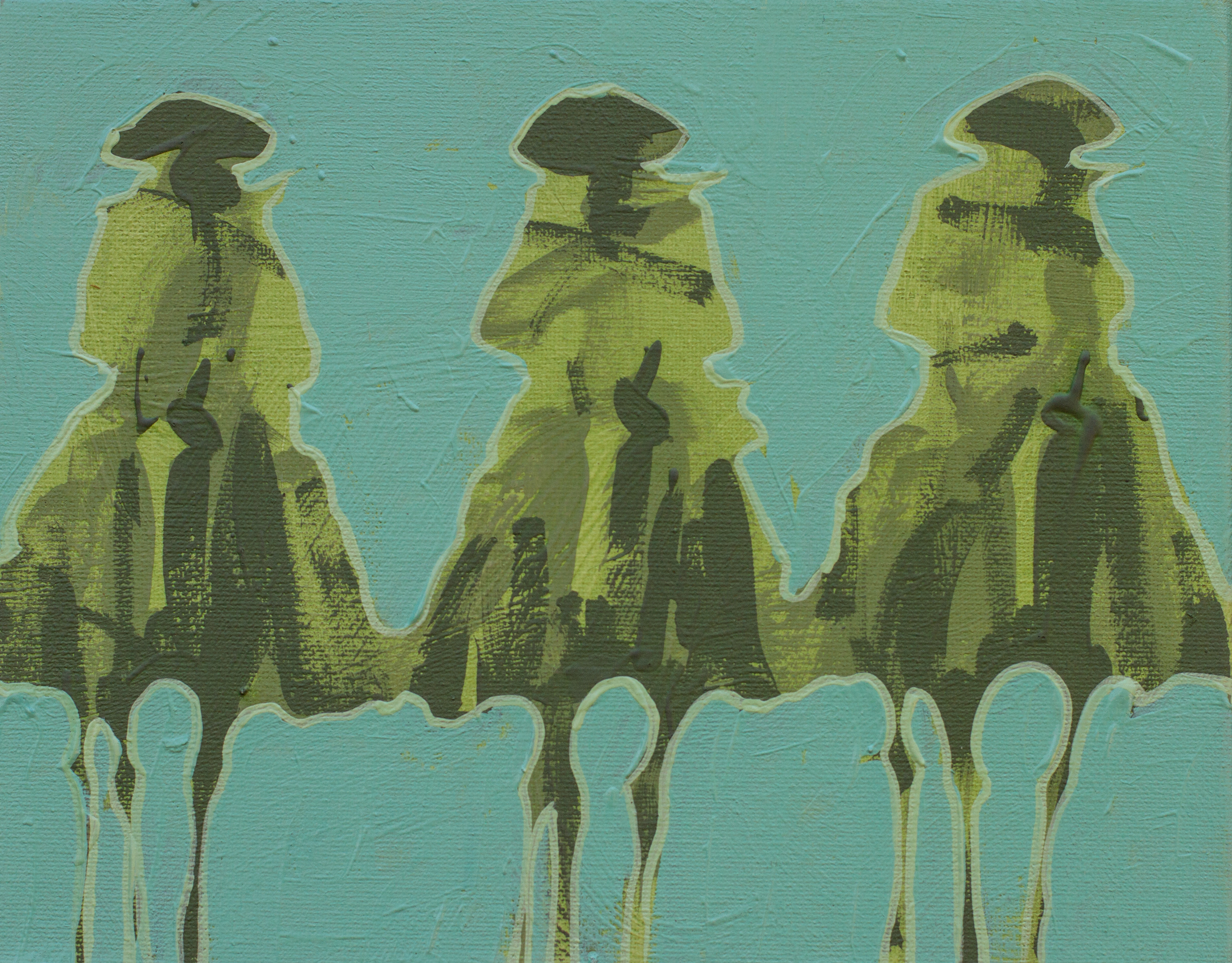 Vaqueros Pequeños Mint on Green
