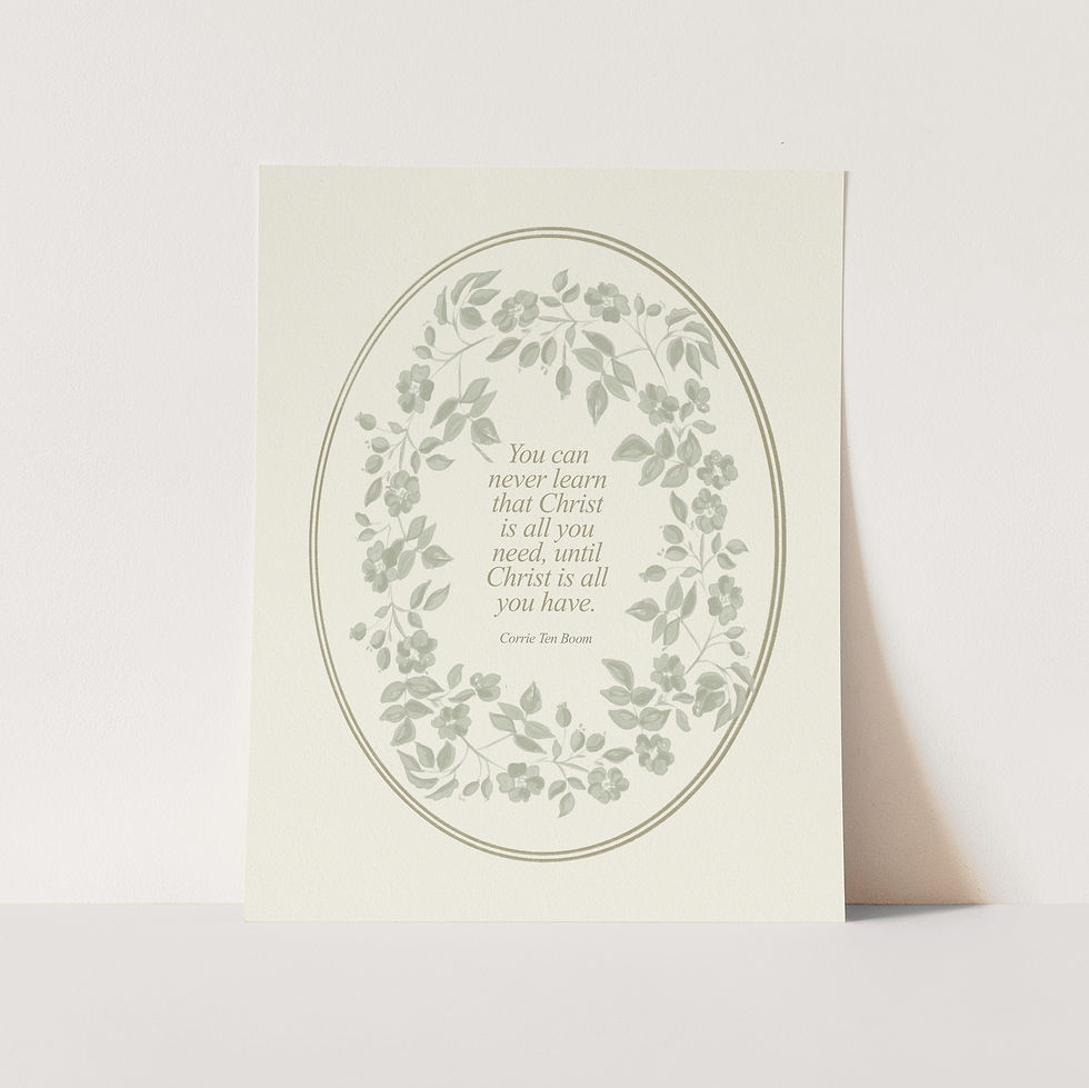 When Christ Is All You Have