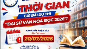 V/v nộp sản phẩm dự thi Cuộc thi Đại sứ Văn hóa đọc năm 2026