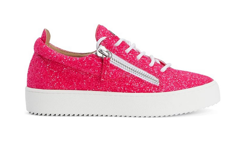 Giuseppe Zanotti: Gail Glitter Low Top Sneakers