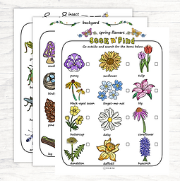 A preview of Nature Scavenger Hunts