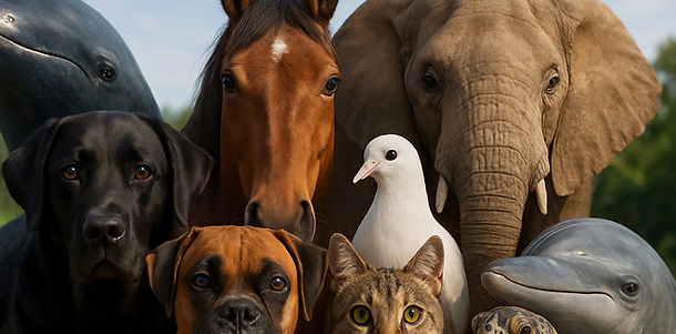 Şifacı hayvanlar – kedi, köpek, at, fil, yunus ve güvercin