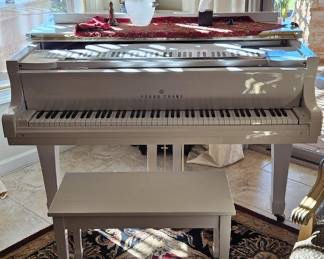 Amazing Finds Estate Sales in Goodyear: Young Chang Baby Grand Piano, Statues, yard art, home decor