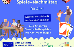 Spieletreff am 3. Samstag im Monat
