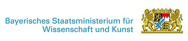Das Logo zeigt den Schriftzug Bayerisches Staatsministerium für Wissenschaft und Kunst.
Daneben ist das bayerische Wappen mit den goldenen Löwen abgebildet.