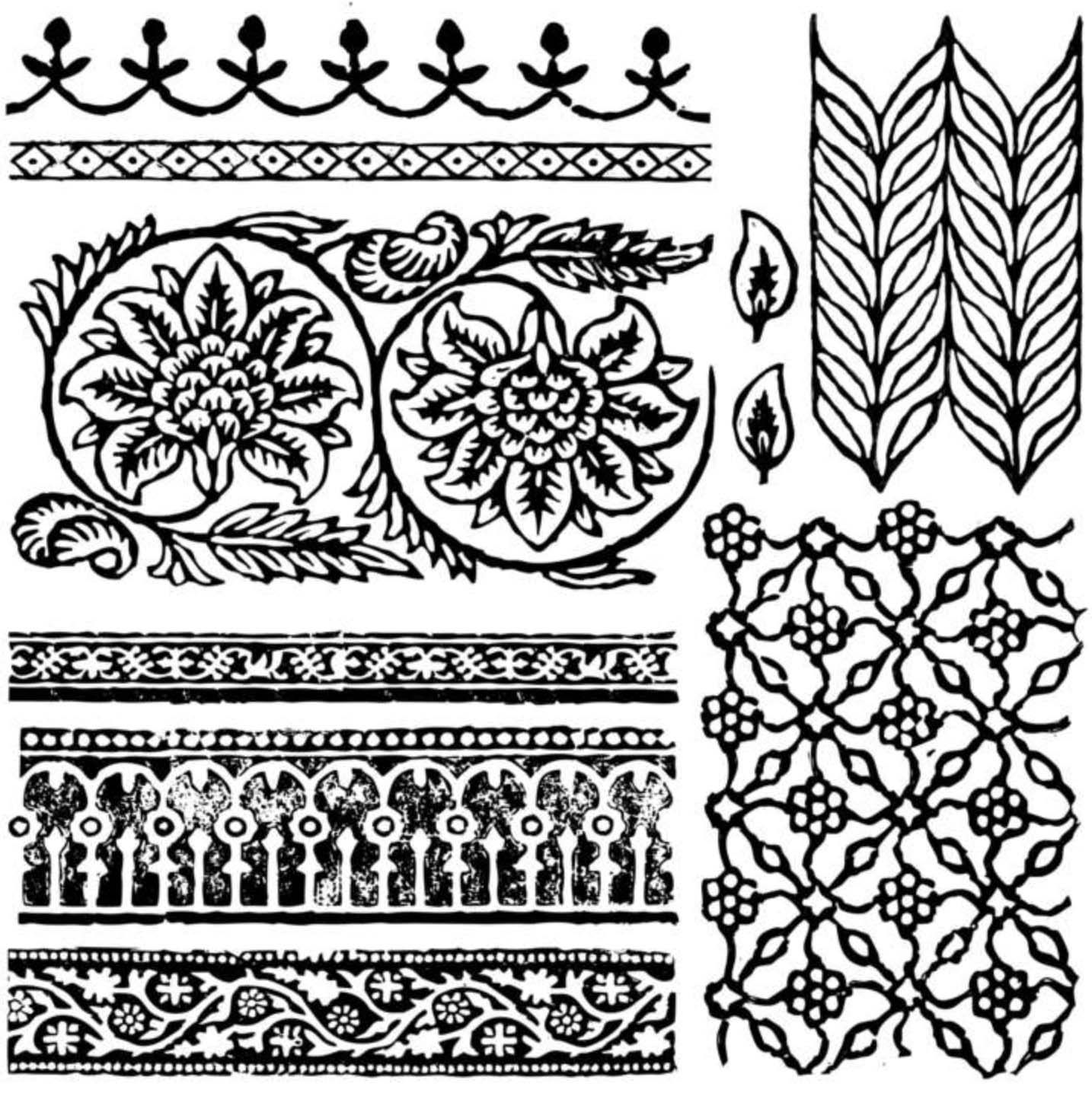 BOHEMIA – ștampile decorative IOD, borduri