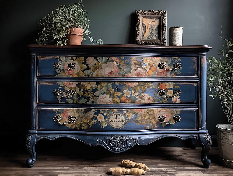 Miniatură: JOIE DES ROSES transfer decorativ – set de 8 pagini A3