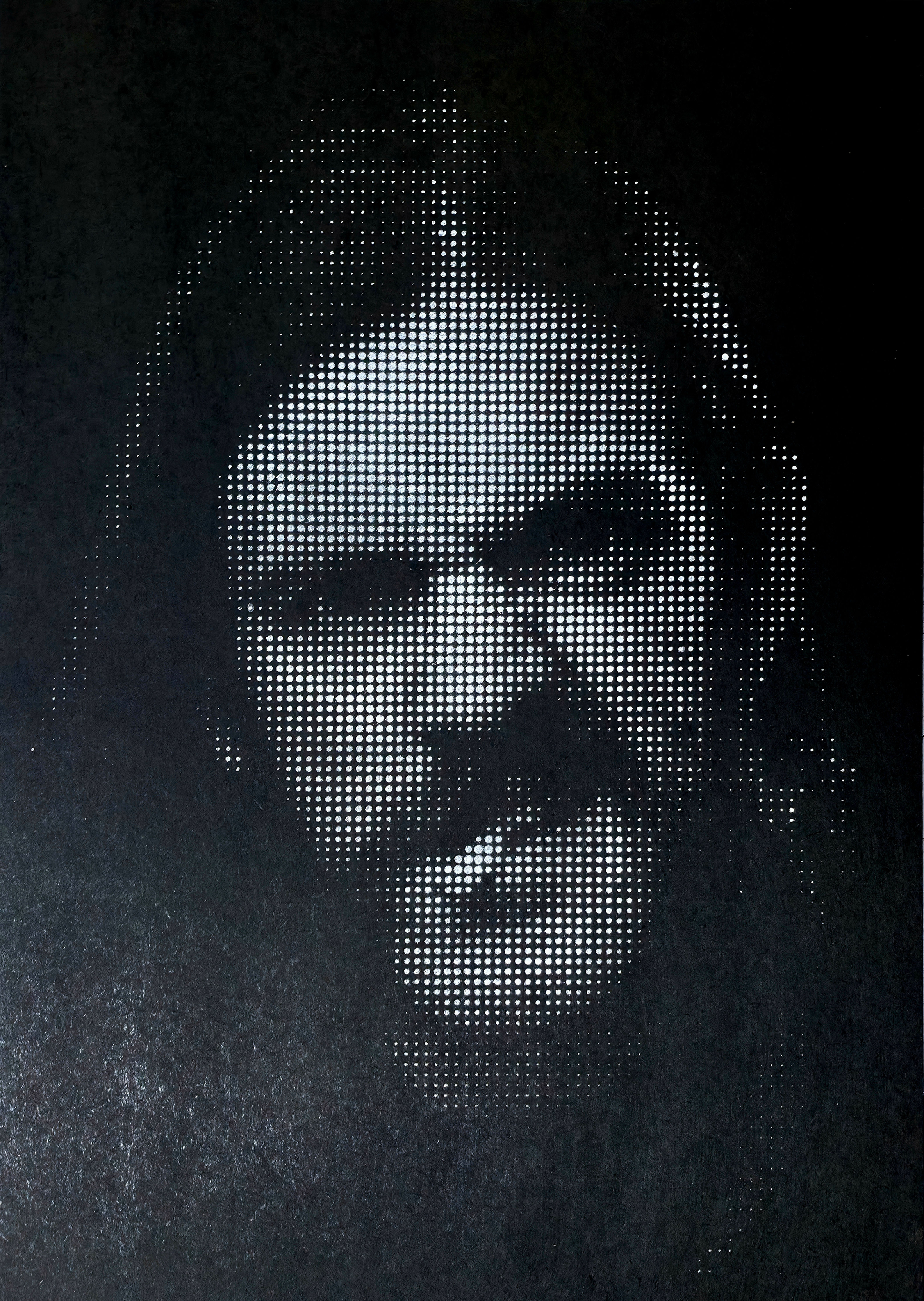 'Lemmy' Spraypaint Halftone Artwork.