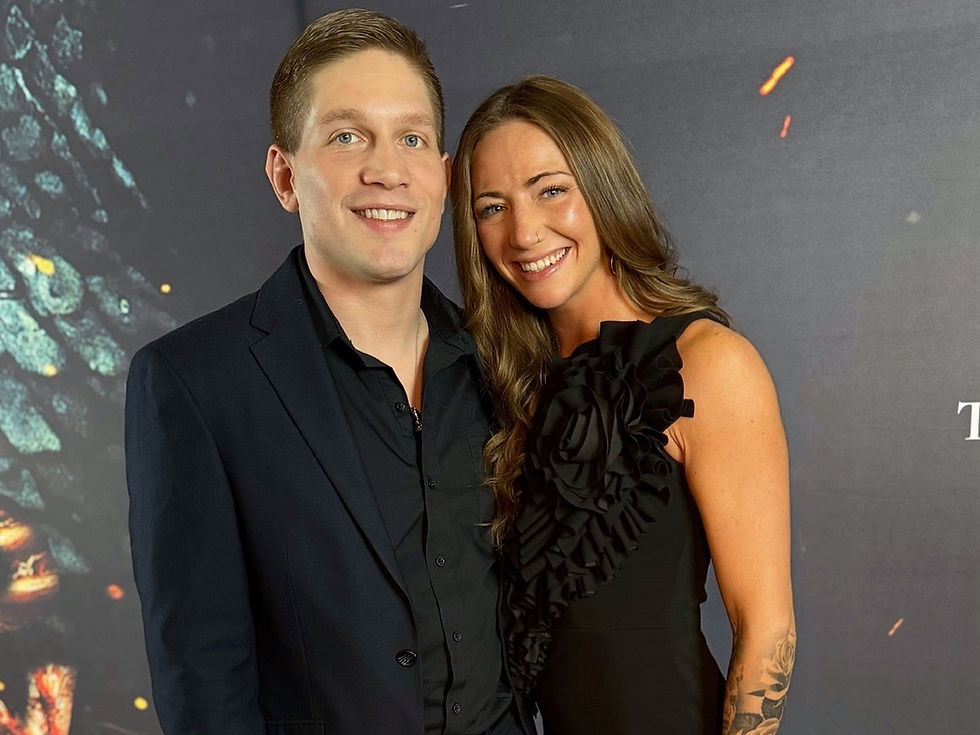 Ethan and Anna Melisano at The Grove Red Carpet Premiere
