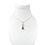 Thumbnail: Teardrop with C2 diamontes sterling silver 925 necklace with 18 inch chain