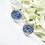 Thumbnail: Circular 10mm cufflinks sterling silver 925 with ashes