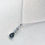 Thumbnail: Teardrop with C2 diamontes sterling silver 925 necklace with 18 inch chain