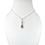 Thumbnail: Teardrop with C2 diamontes sterling silver 925 necklace with 18 inch chain