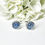 Thumbnail: Circular 10mm cufflinks sterling silver 925 with ashes