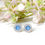 Thumbnail: Circular C2 diamonte stud sterling silver 925 with ashes
