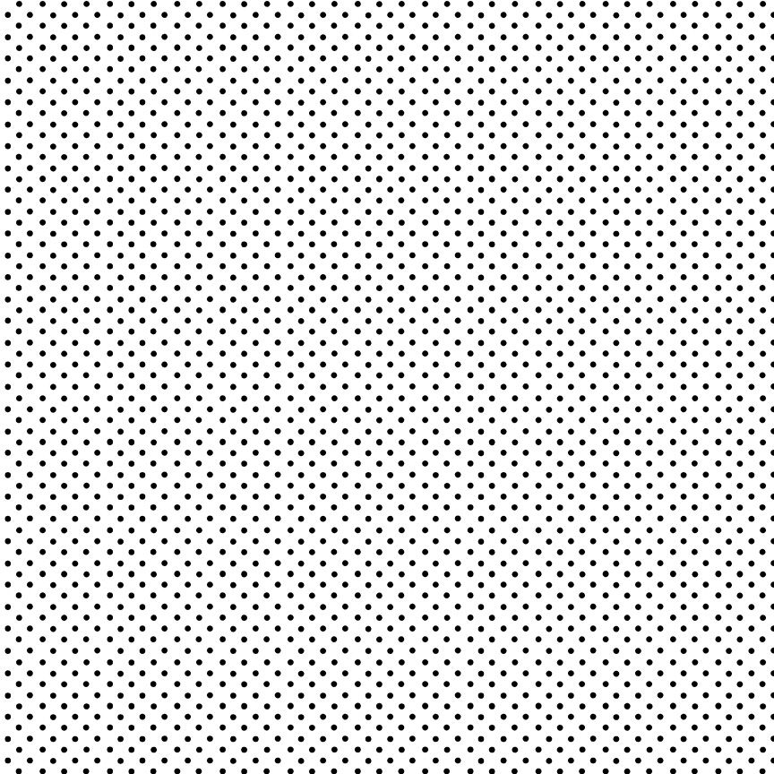 Spots fabric - Black on White background