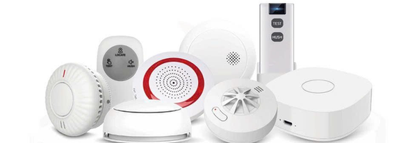 Hệ thống báo cháy không dây - cấu hình cảm biến khói, nhiệt và đèn còi