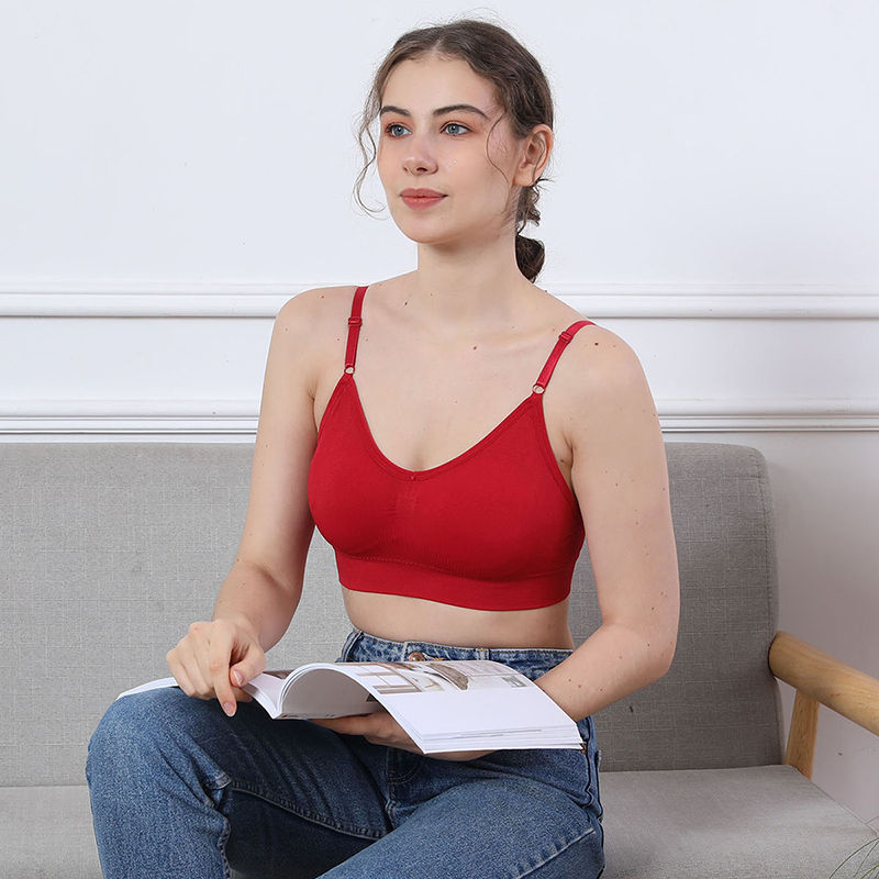 Women's Seamless Bra, Quick Dry Breathable Yoga Gym Running Push up Shockproof S