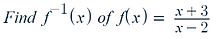 Inverse Function Question