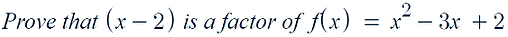 Factor Theorem