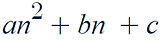 Quadratic nth term equation