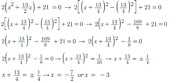 Quadratic Equation Solution