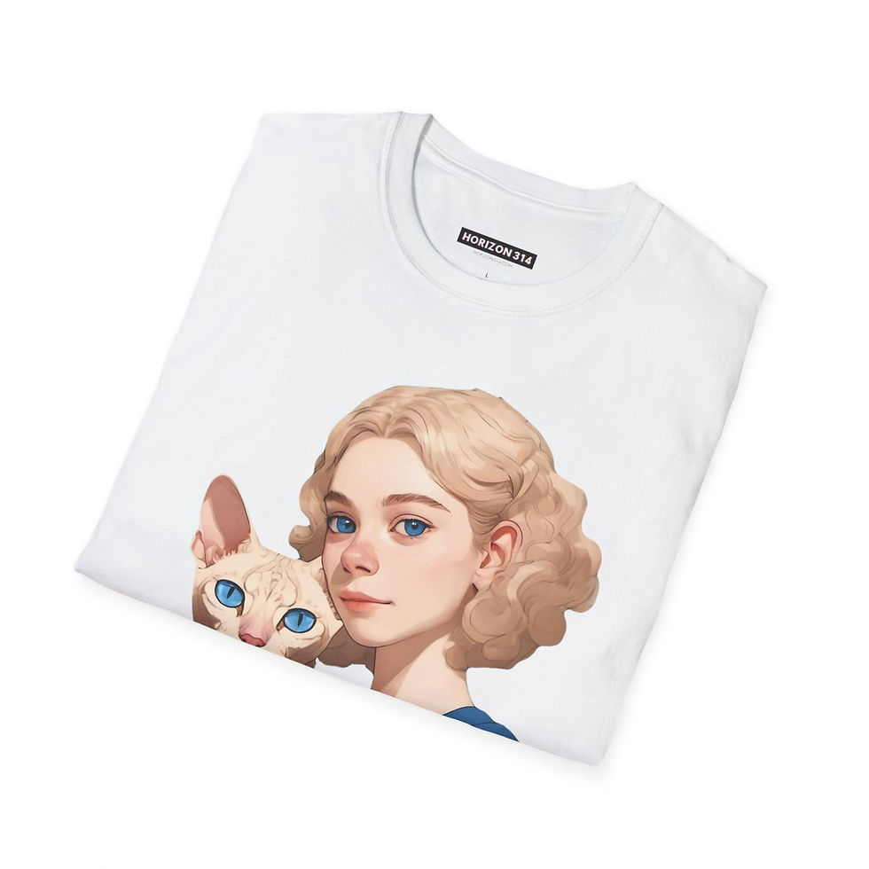 Thumbnail: Girl with Cat T-Shirt