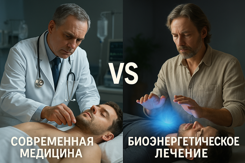 Современная медицина и биоэнергетическое лечение: сравнение подходов, статистики и мой личный опыт