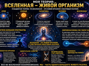 Вселенная как живой организм: квантовый сверхразум и самоорганизация космоса