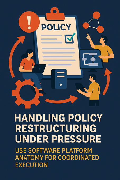 Handling Policy Restructuring Under Pressure? Use Software Platform Anatomy for Coordinated Execution