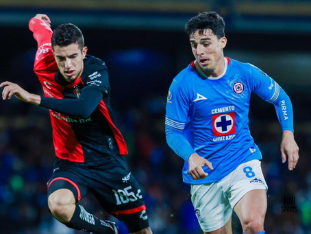 Cruz Azul y Atlas empatan 1-1 en Ciudad Universitaria
