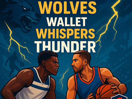 Cover art: Wolves vs Thunder Game 2 title graphic with comic-style duel and Edge shield