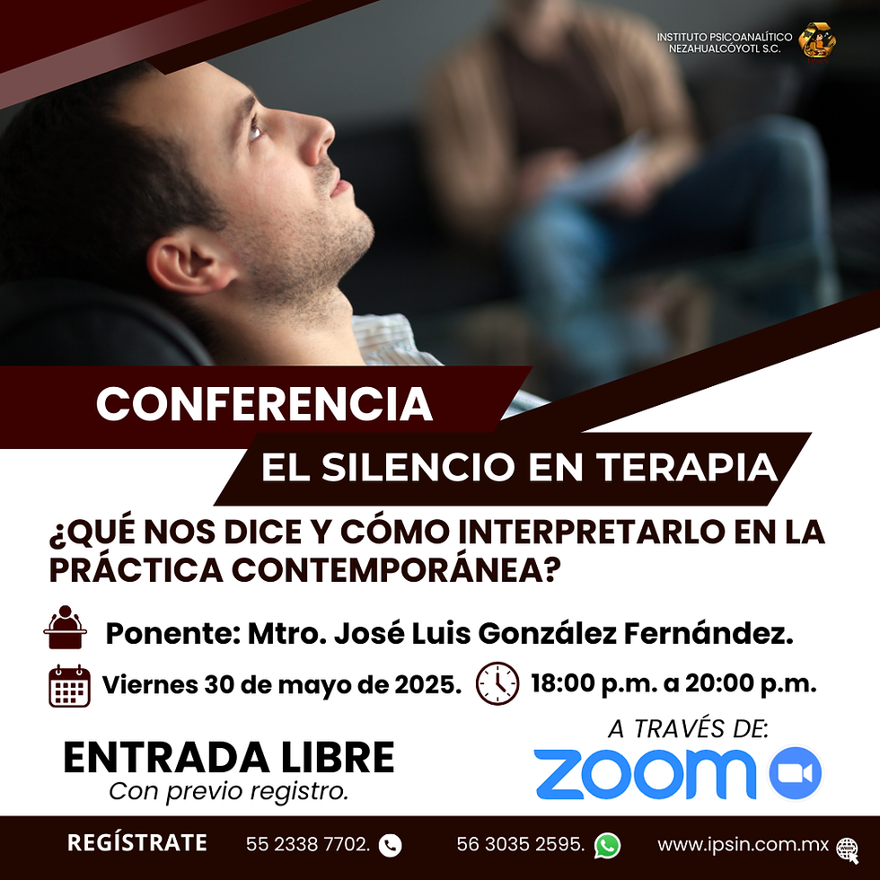 CONSTANCIA, CONFERENCIA: EL SILENCIO EN TERAPIA