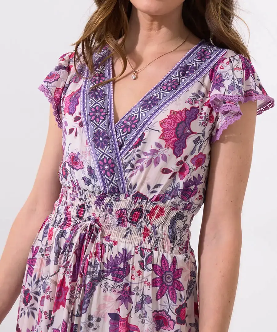 Joe Browns Purple Boho Dress