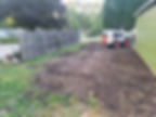During Gravel Parking Pad