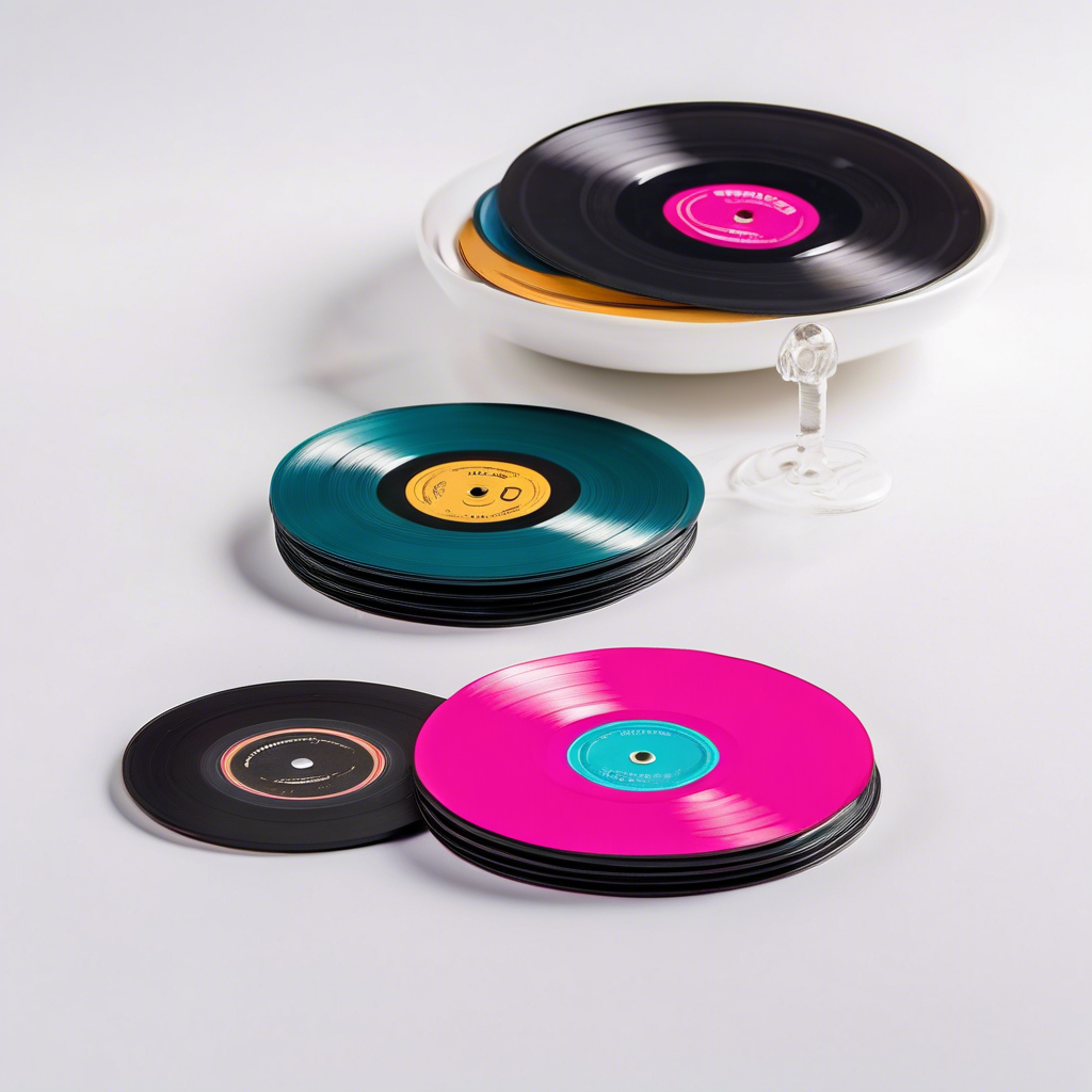 Vinyl Record Coasters