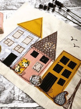 Free Motion Embroidery Houses