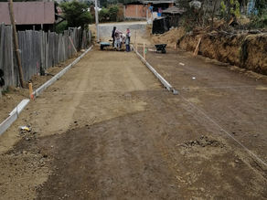 Obras de pavimentación en San Felipe de Los Herreros