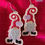 Thumbnail: Digital Valentine Love Gnome 3 Earrings Digital Files