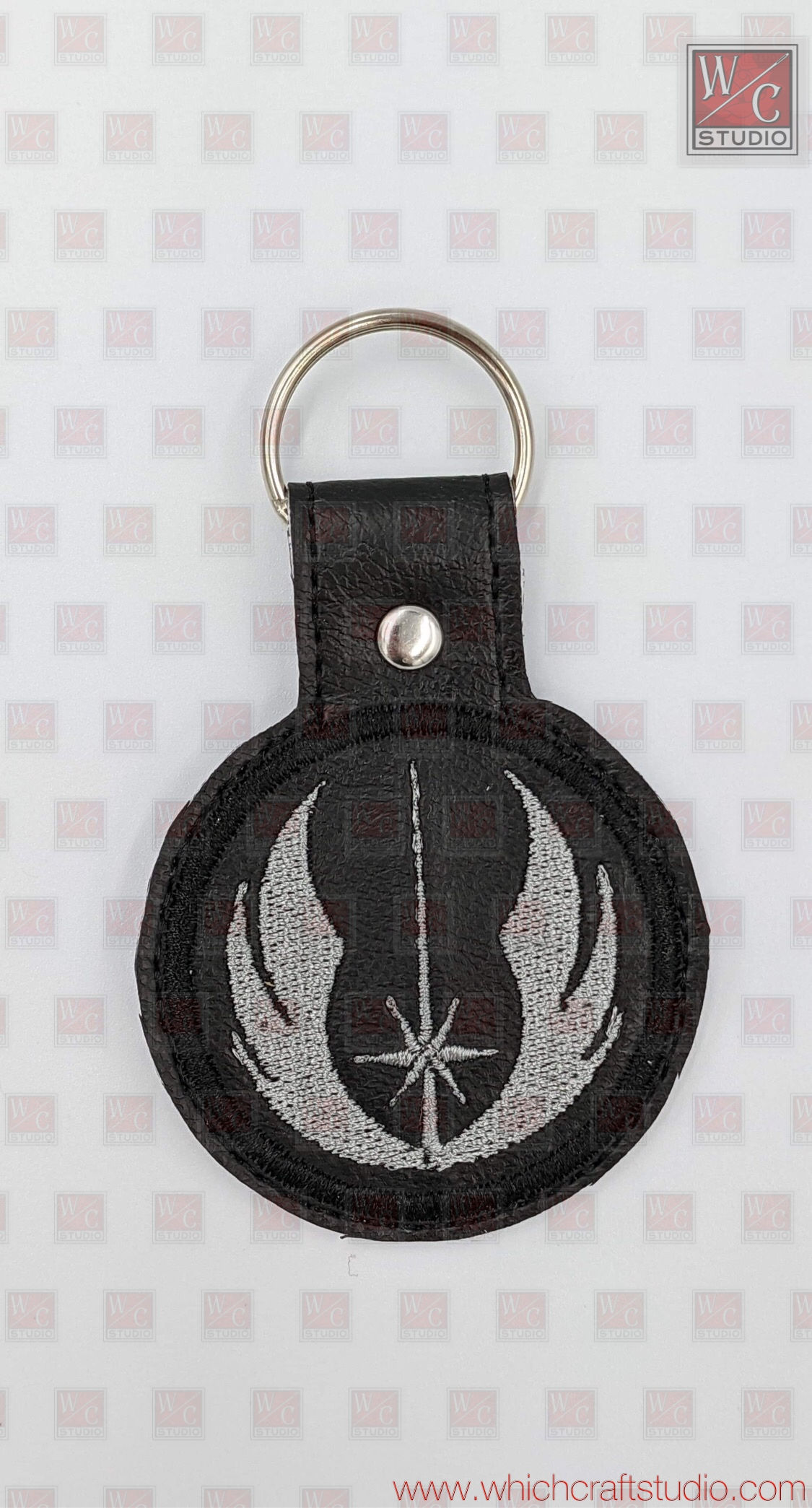 Digital Jedi Symbol Fob Embroidery Design Files