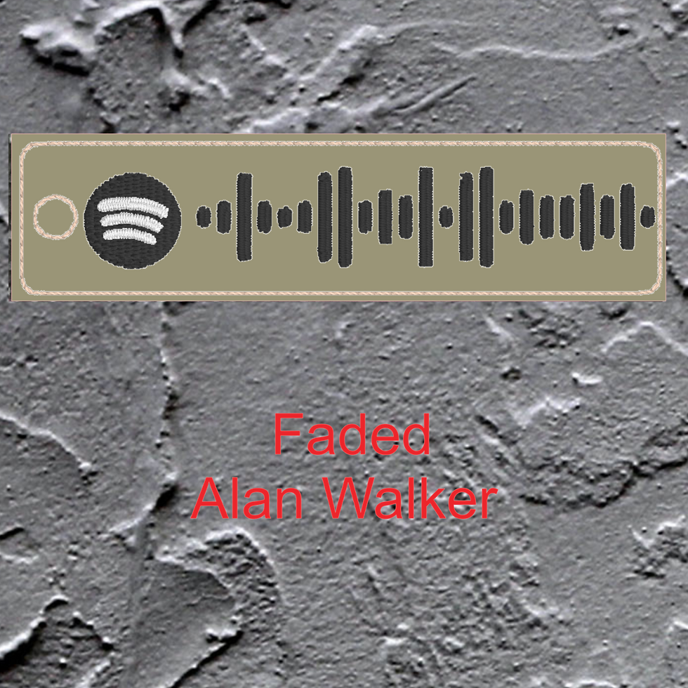 Digital Spotify Code Faded Alan Walker
