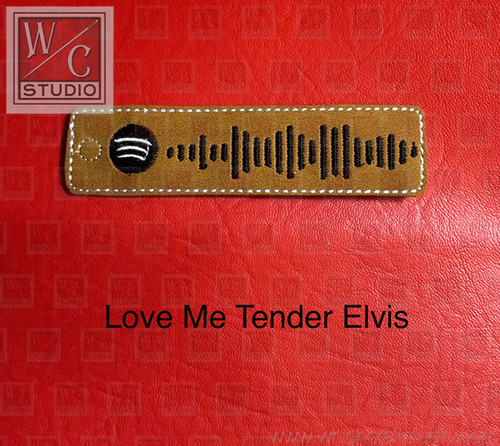Digital Spotify Code Love Me Tender Elvis Lg Dangle Embroidery File Which Craft Studio