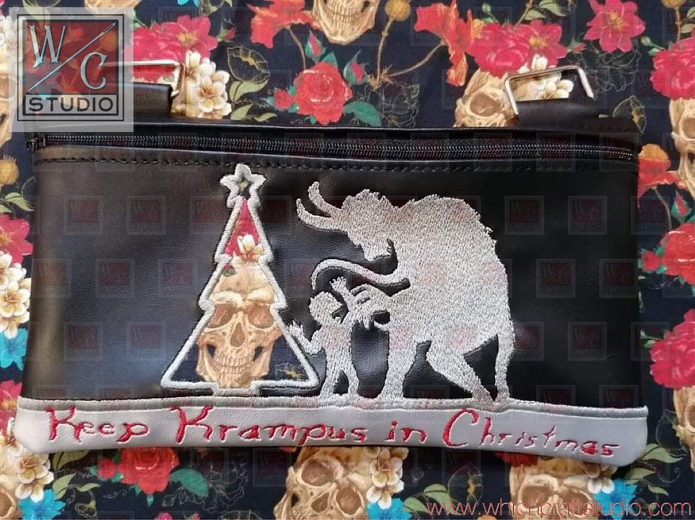 Thumbnail: Digital Krampus 8x12 bag Embroidery Designs