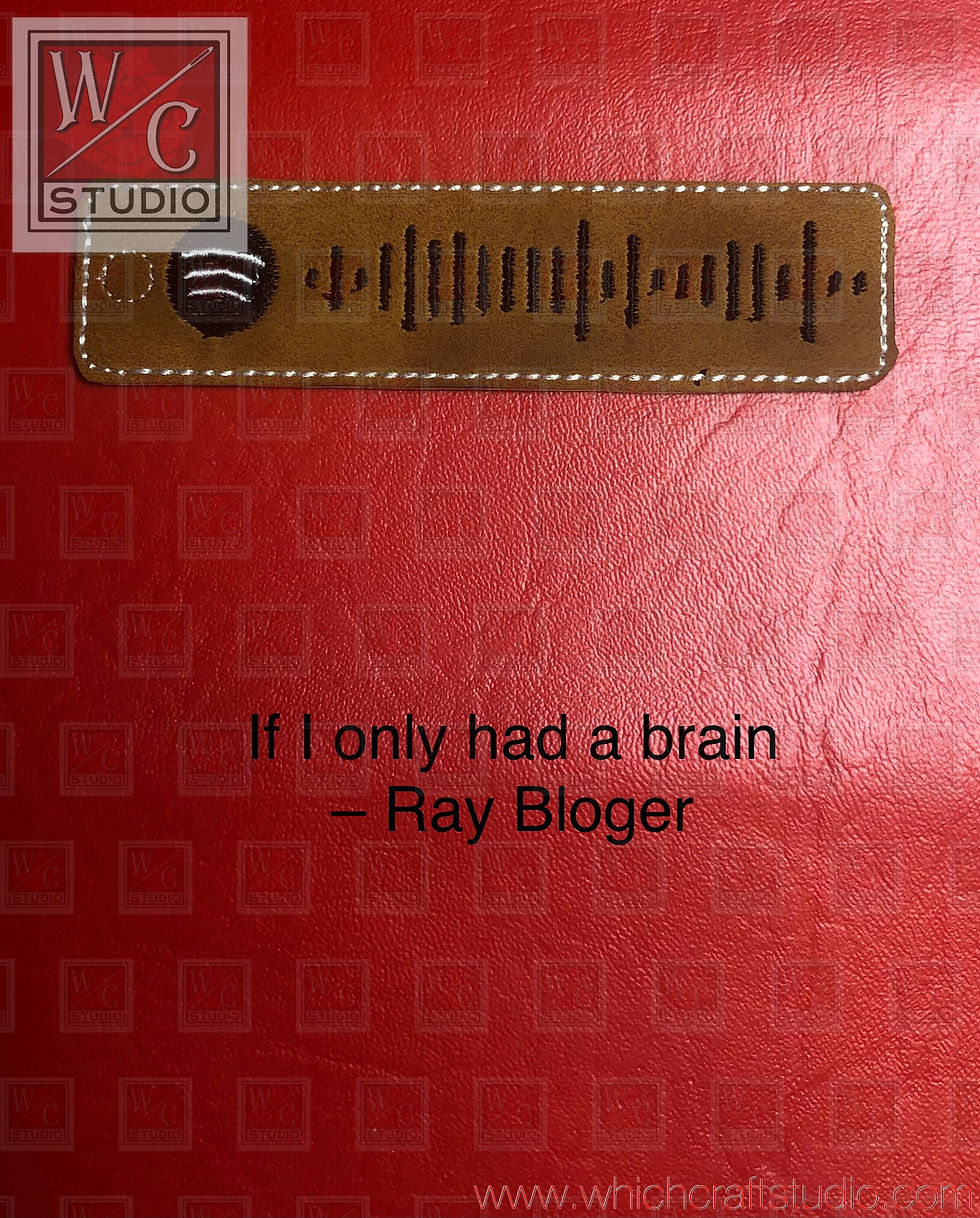 Digital Spotify Code If I Only Had a Brain Lg Dangle Embroidery File