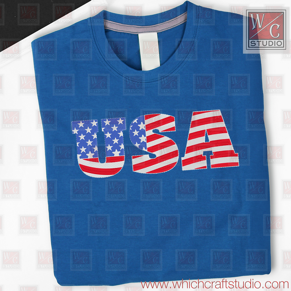 Digital USA 6x10 Standalone Embroidery Design