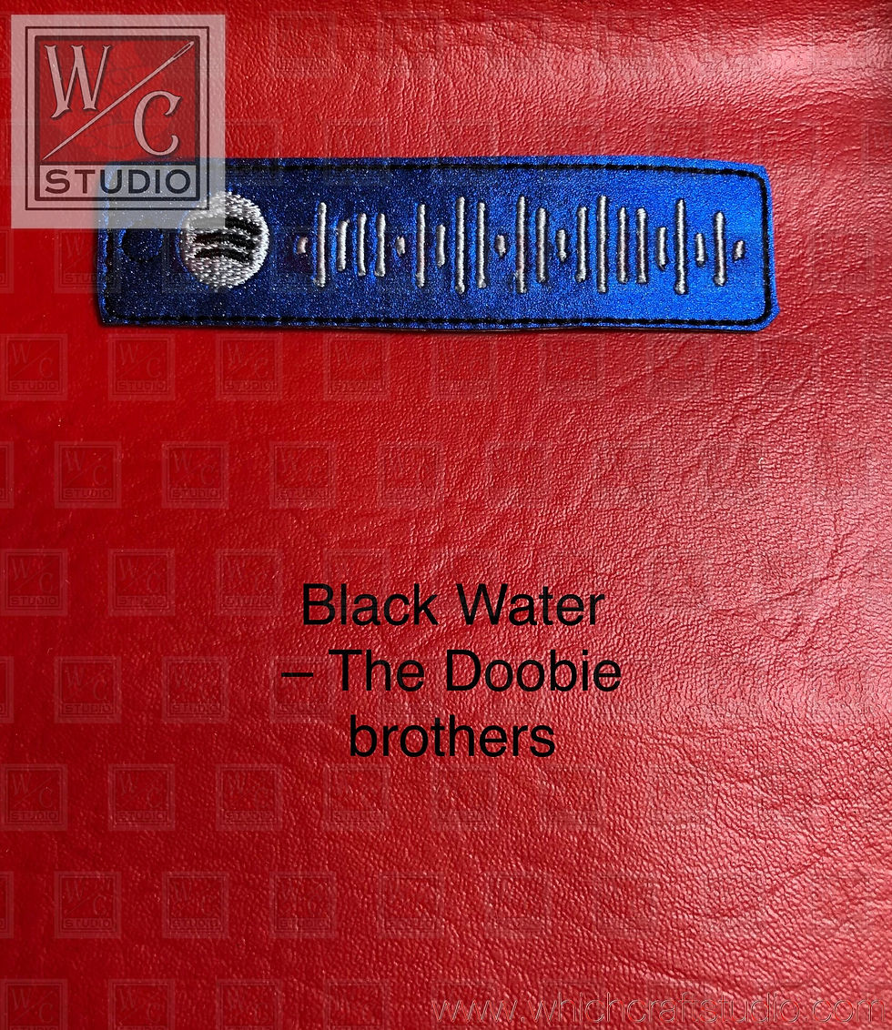 Digital Spotify Code Black water Doobie Brothers Lg Dangle