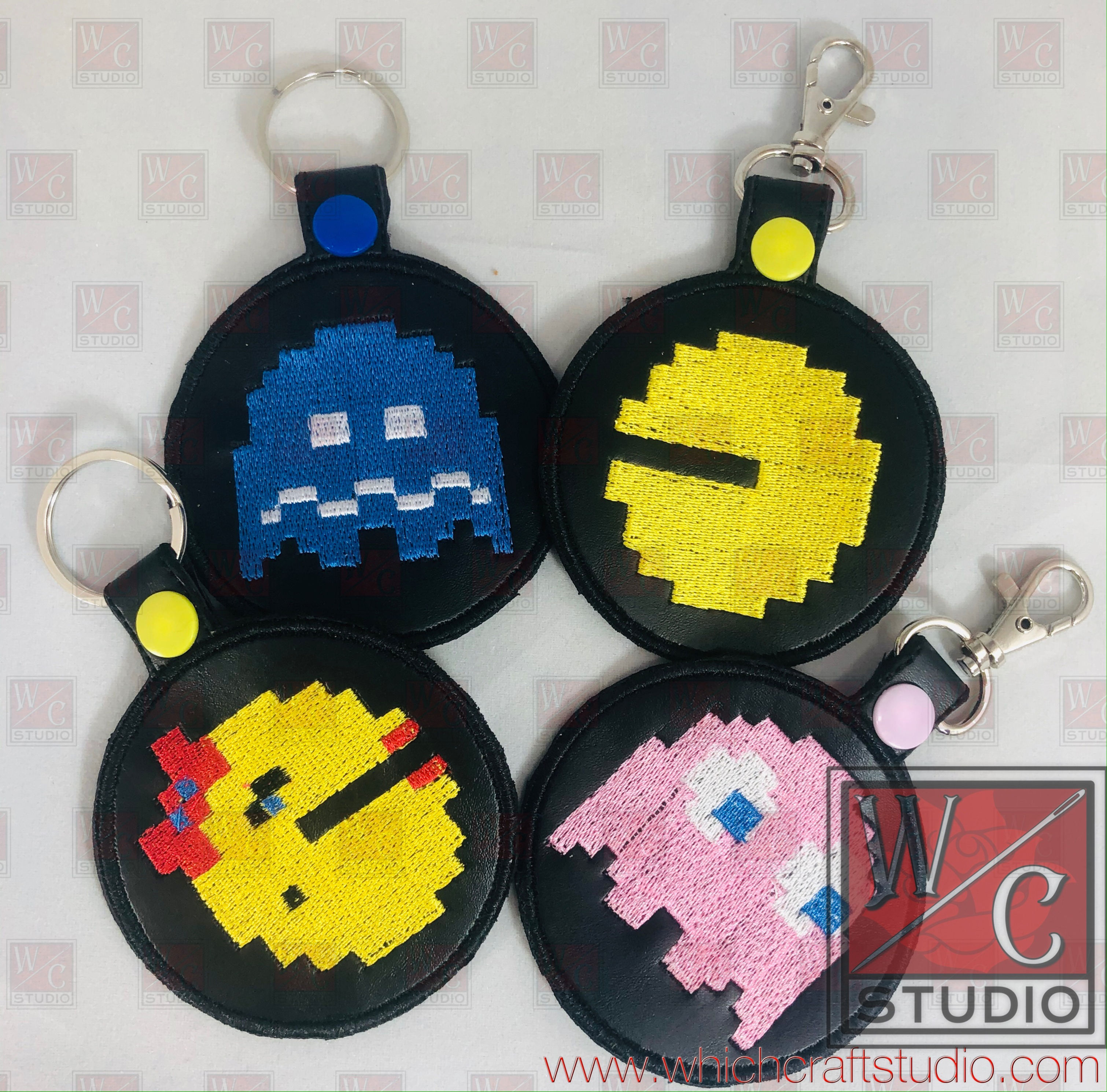 Pac-man Key fob snap tabs
